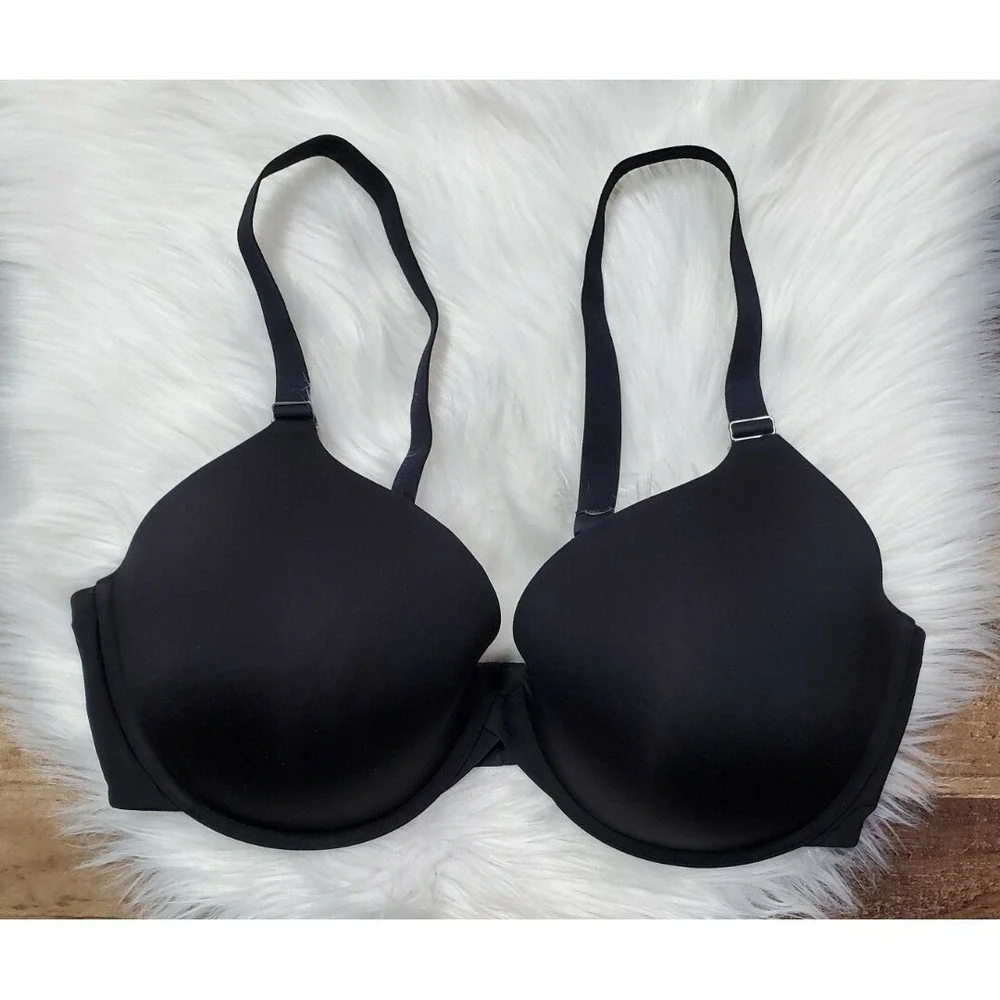 Soma Memorable Full Coverage Bra Size 42DD Black Convertible Straps